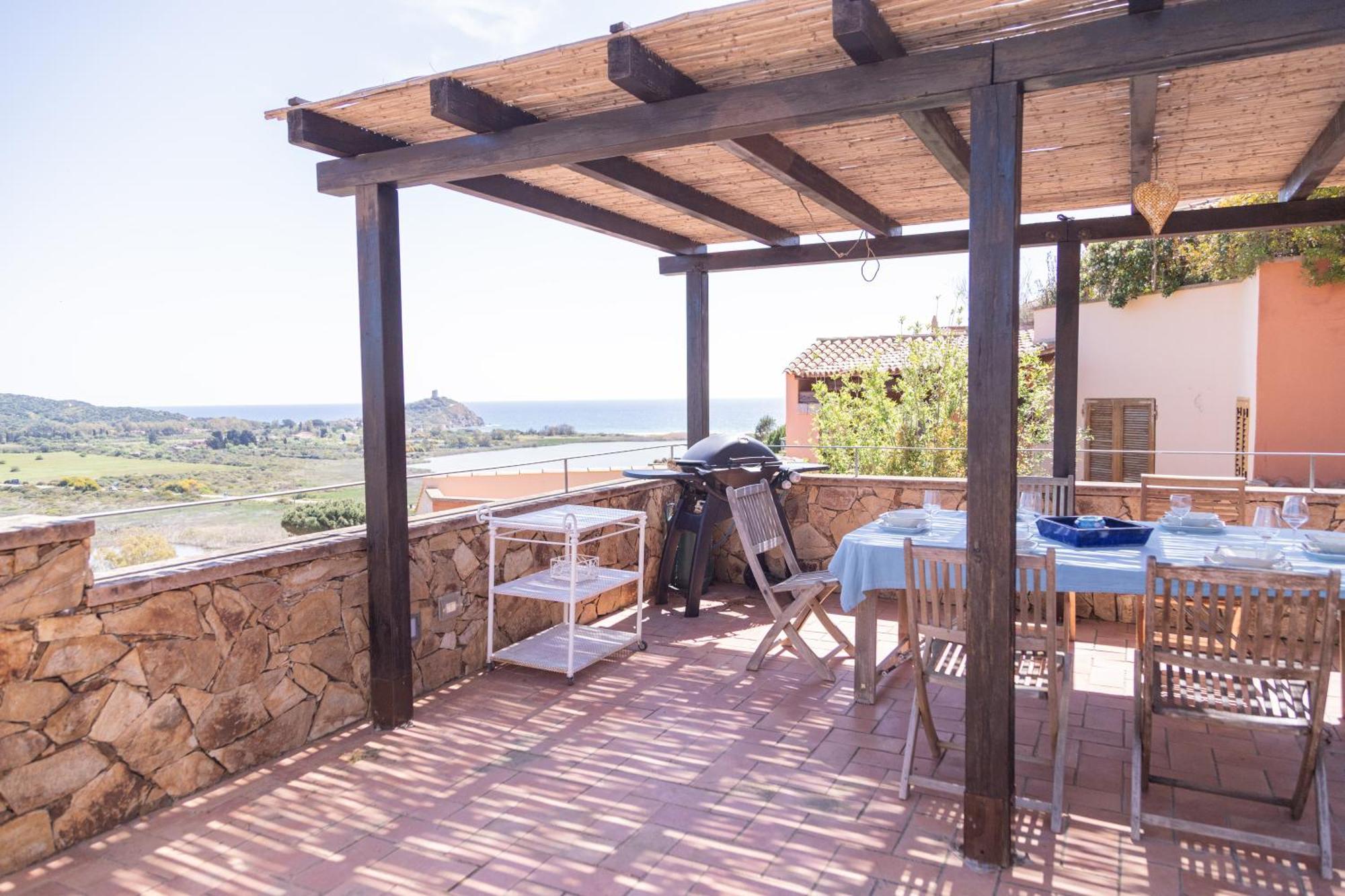 Residenza Del Barone Villa Zoe Chia - Vista Mare Ngoại thất bức ảnh