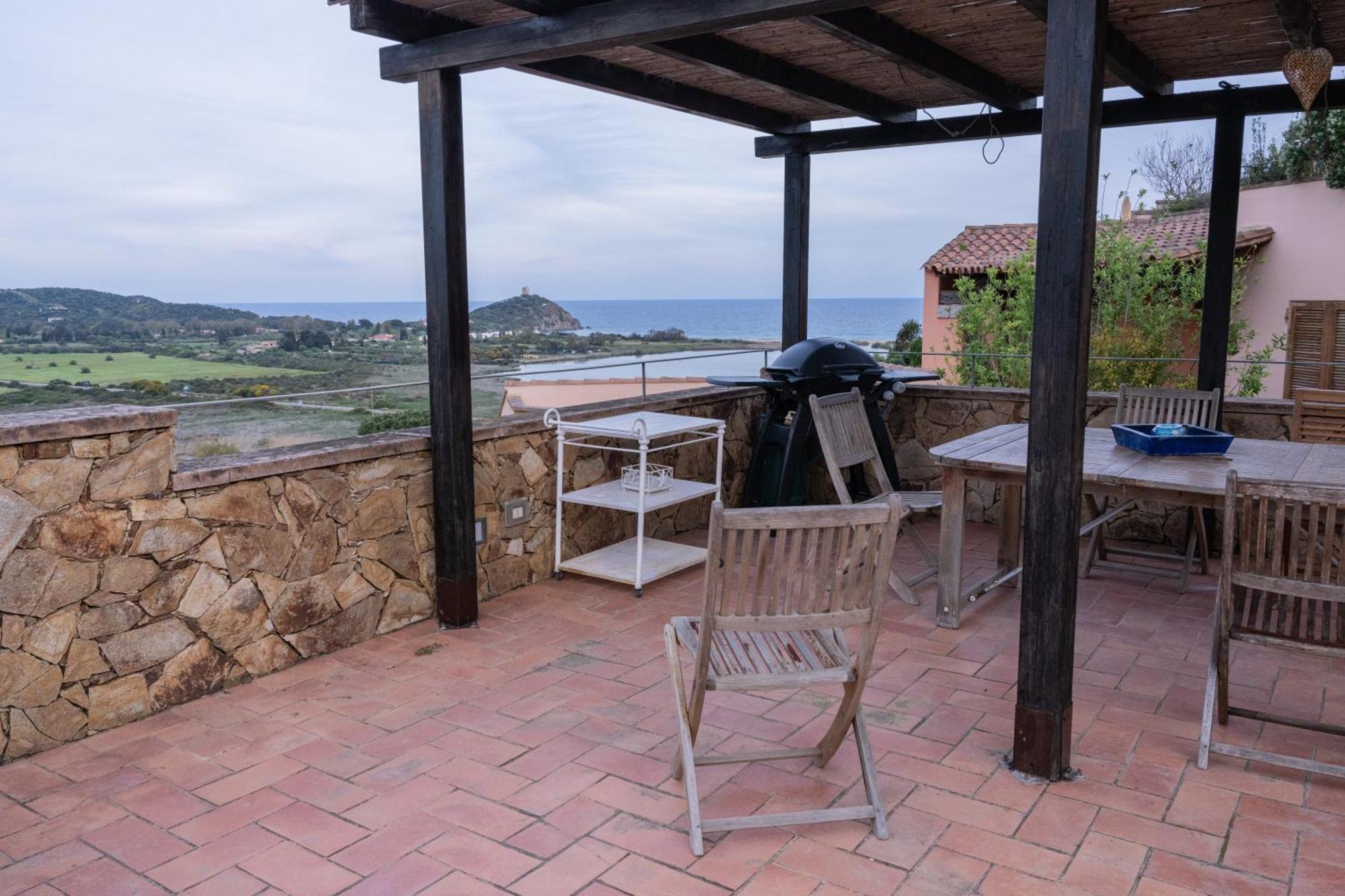 Residenza Del Barone Villa Zoe Chia - Vista Mare Ngoại thất bức ảnh