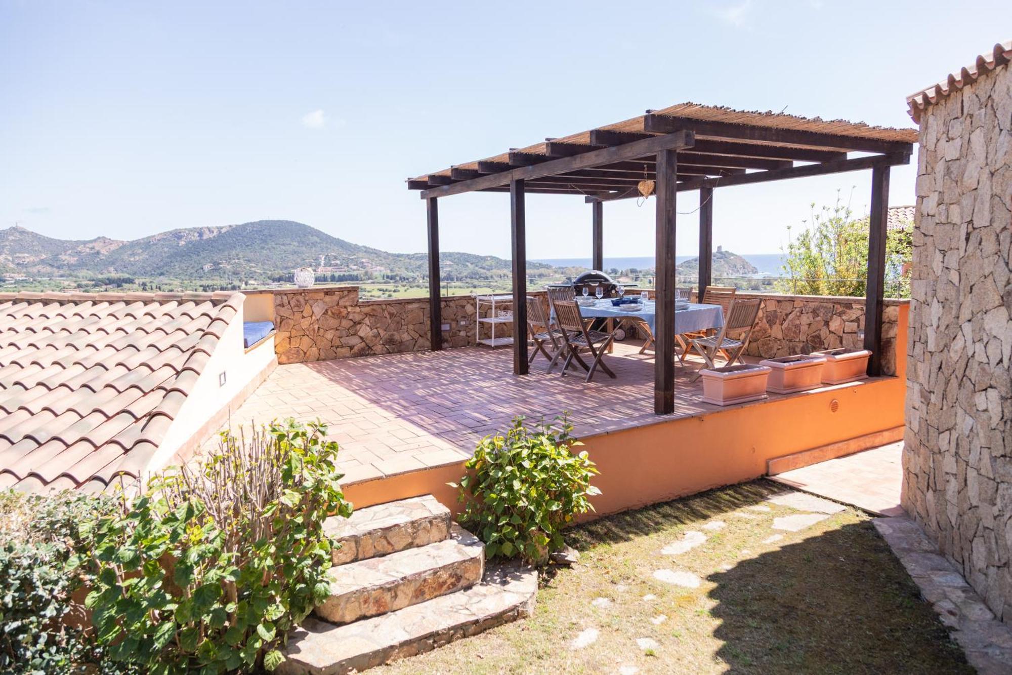 Residenza Del Barone Villa Zoe Chia - Vista Mare Ngoại thất bức ảnh